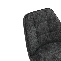 Chaise de salle à manger gris chiné pivotante (x2) LUGANO
