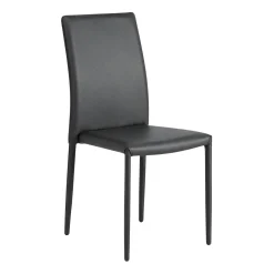 Chaise de salle à manger grise moderne (lot de 2) LORA