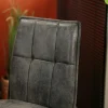 Chaise de salle à manger gris sombre avec pieds épingle (lot de 2) MALMOE