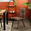 Chaise de salle à manger havane avec pieds épingle (lot de 2) MALMOE