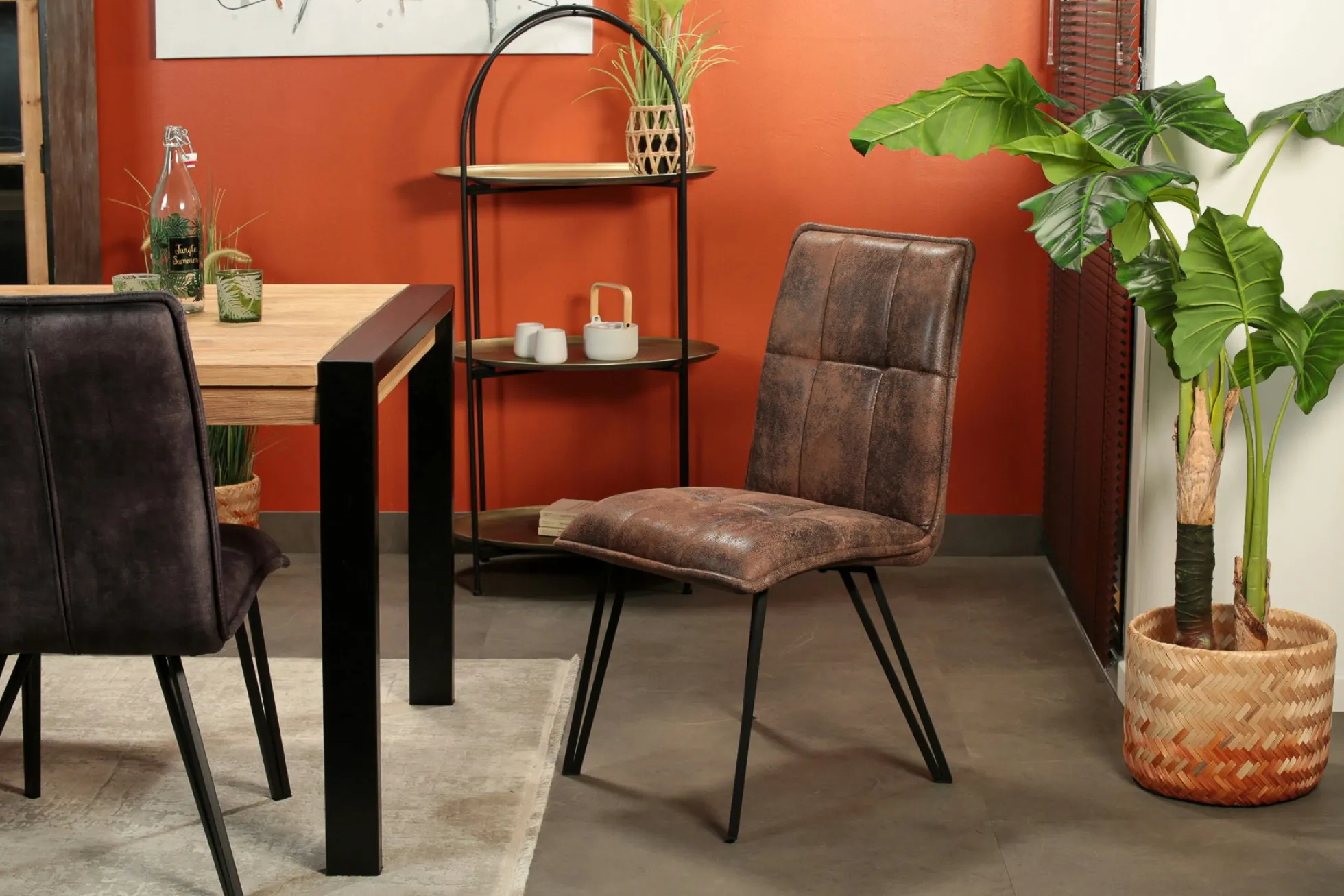 Chaise de salle à manger havane avec pieds épingle (lot de 2) MALMOE