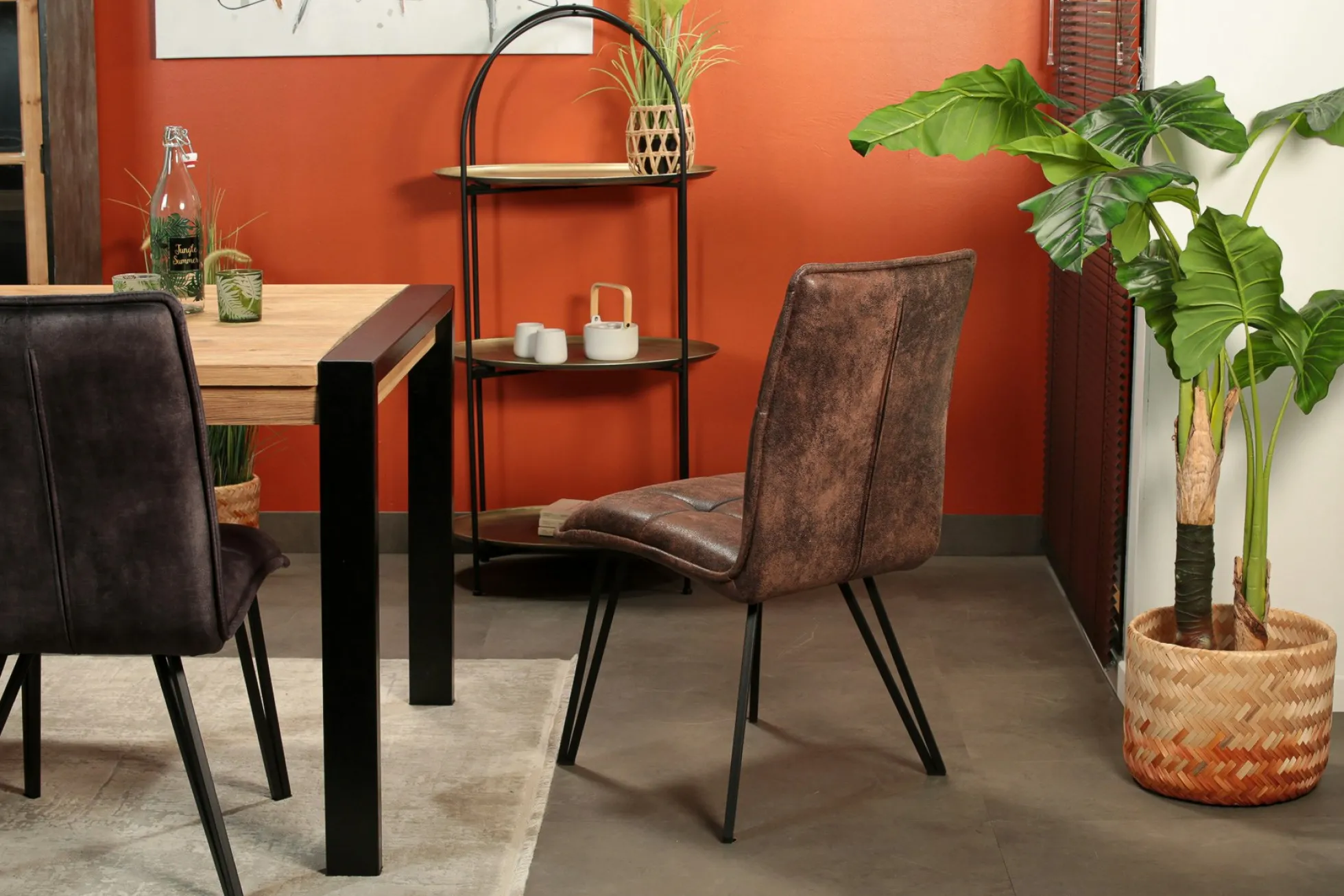 Chaise de salle à manger havane avec pieds épingle (lot de 2) MALMOE