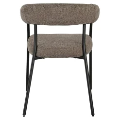 Chaise de salle à manger marron avec dossier bandeau (lot de 2) BERLIN
