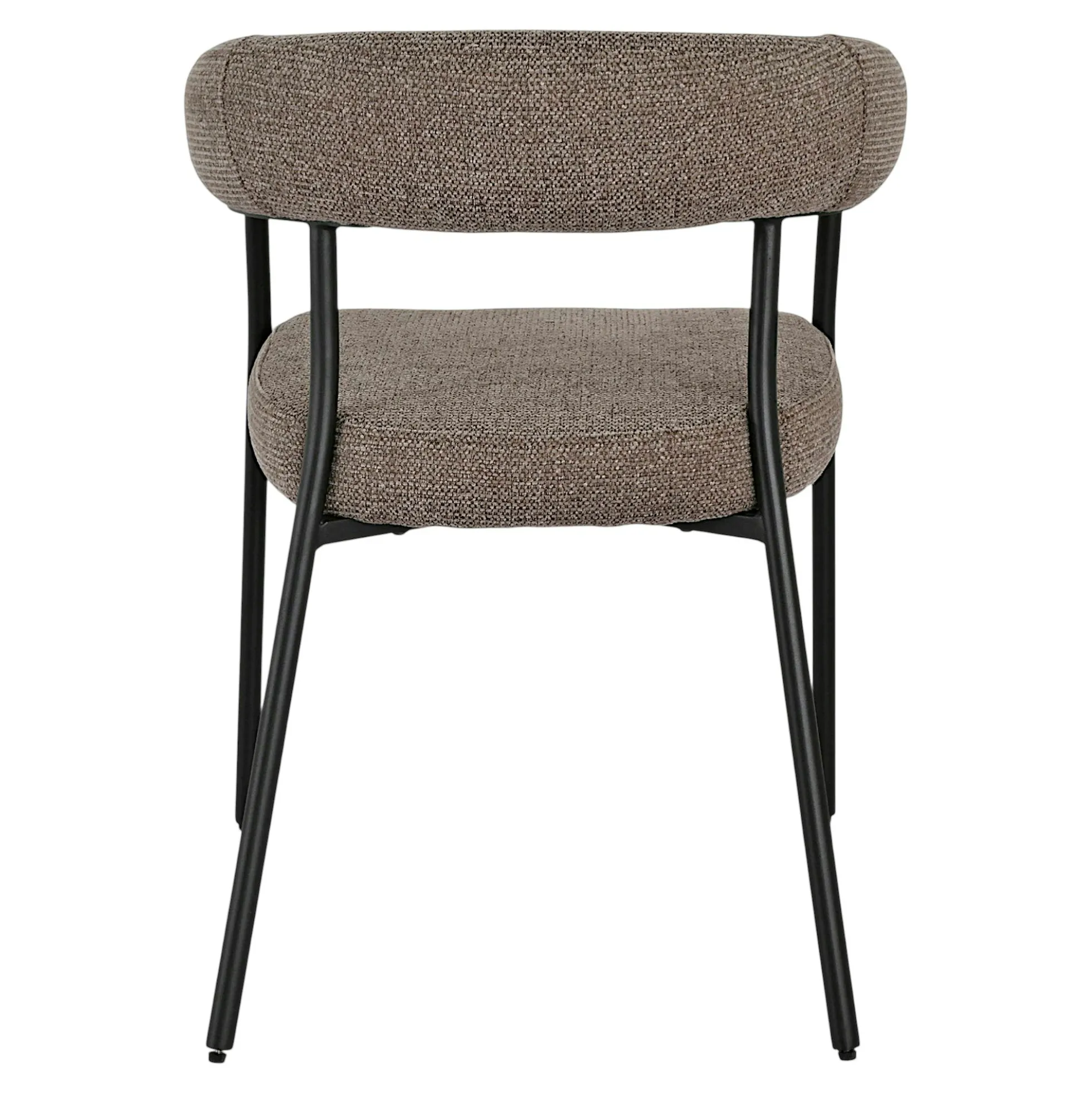 Chaise de salle à manger marron avec dossier bandeau (lot de 2) BERLIN