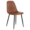 Chaise de salle à manger marron clair style vintage (lot de 2) BERLIN