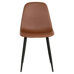 Chaise de salle à manger marron clair style vintage (lot de 2) BERLIN