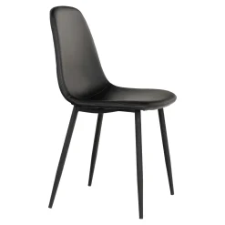 Chaise de salle à manger noire (lot de 2) BERLIN