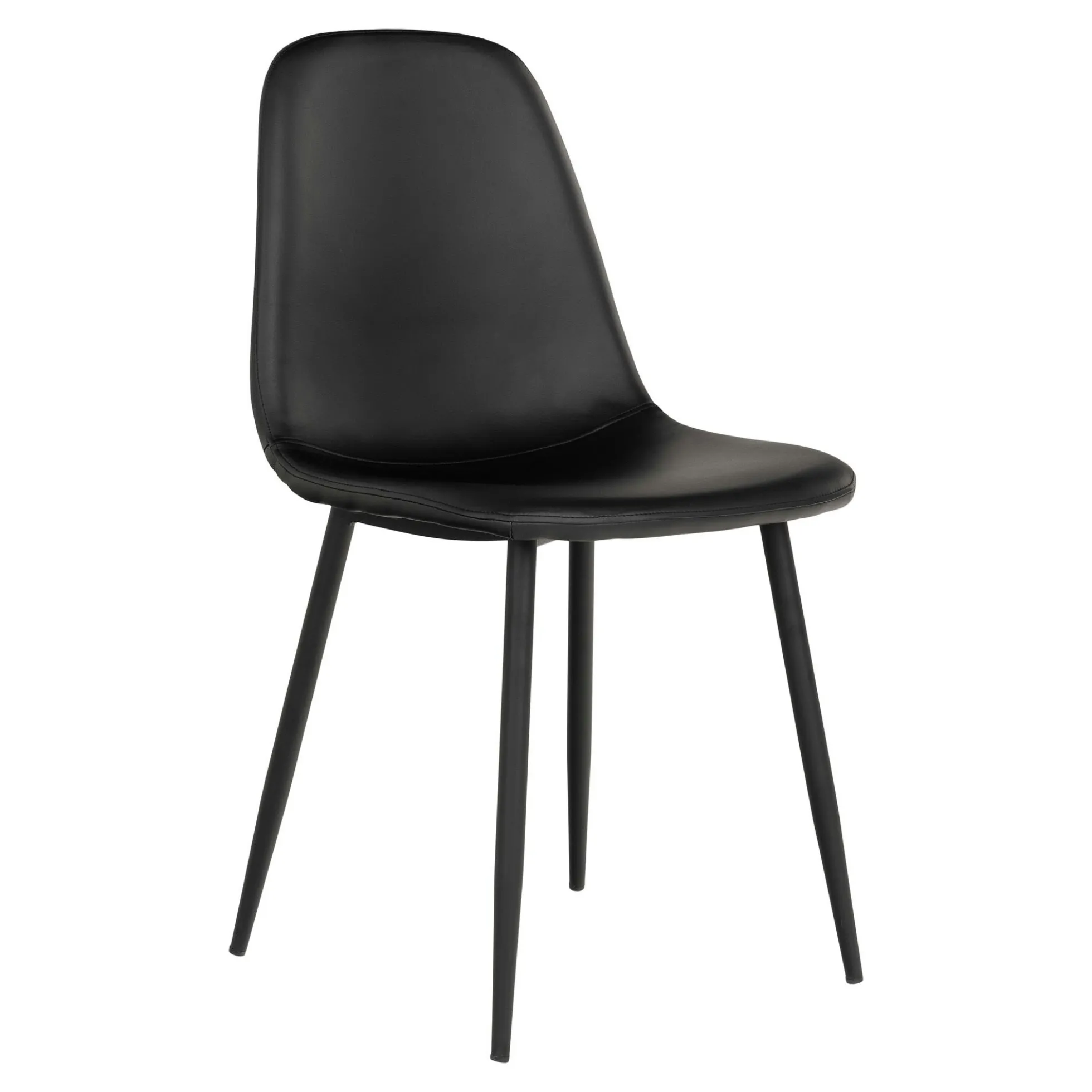 Chaise de salle à manger noire (lot de 2) BERLIN