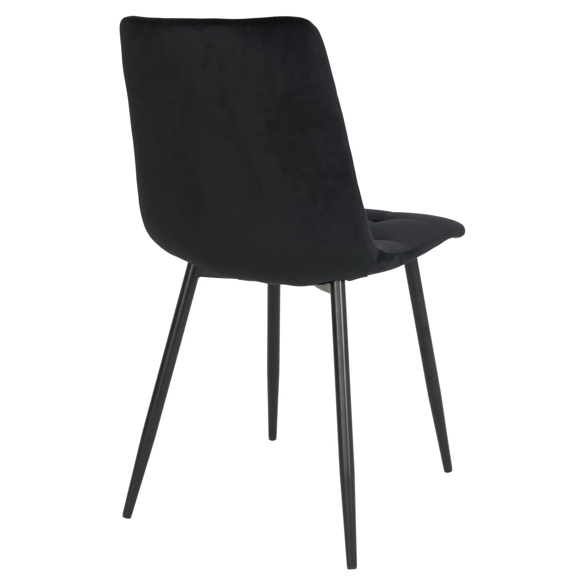 Chaise de salle à manger noire motif damier (lot de 2) TARAZ