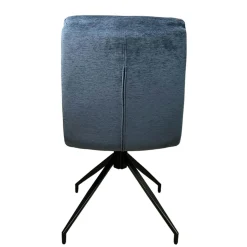 Chaise de salle à manger pivotante en velours bleu (lot de 2) PALERME
