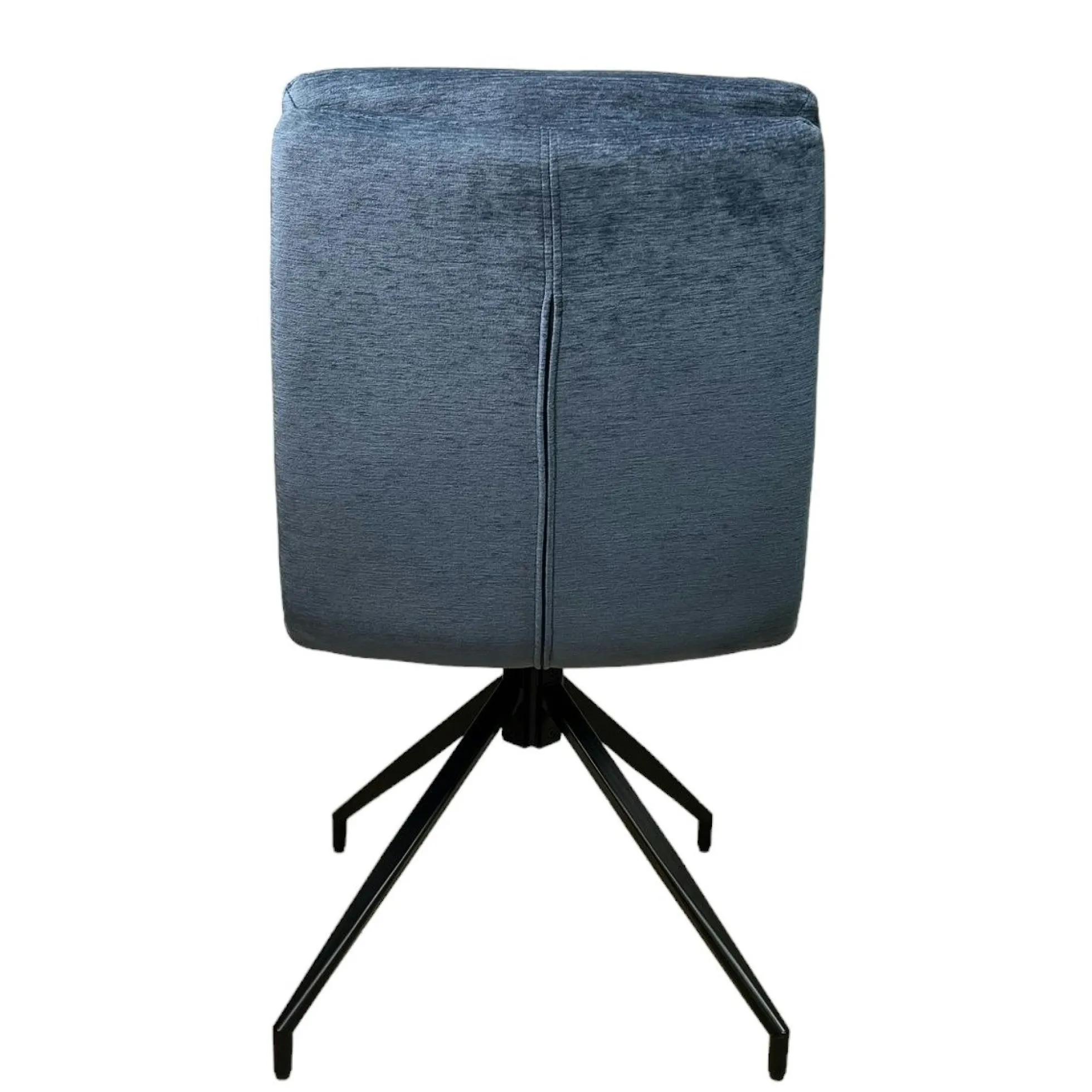 Chaise de salle à manger pivotante en velours bleu (lot de 2) PALERME