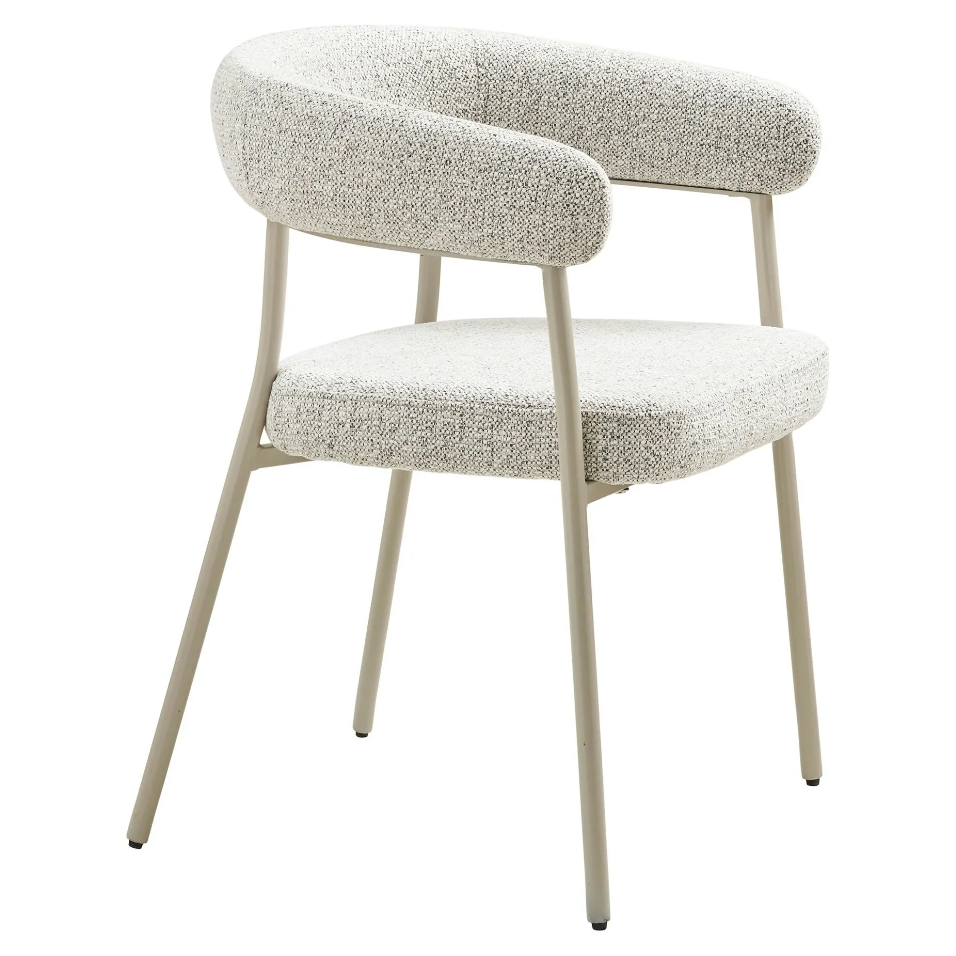 Chaise de salle à manger sable avec pieds gris (lot de 2) MONTREUX