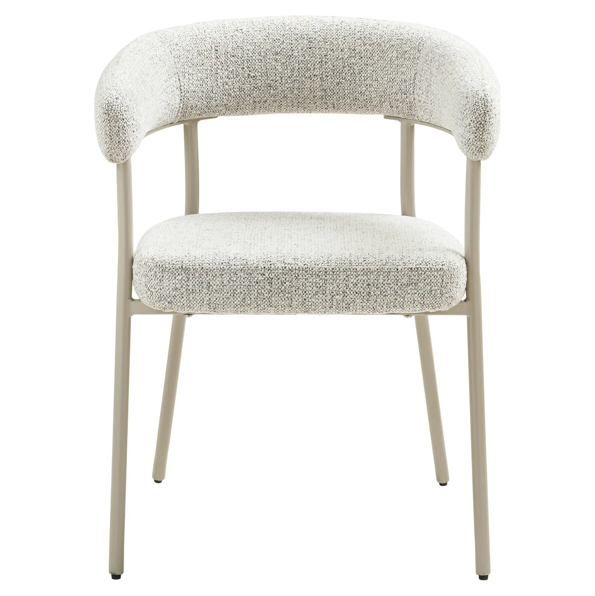 Chaise de salle à manger sable avec pieds gris (lot de 2) MONTREUX