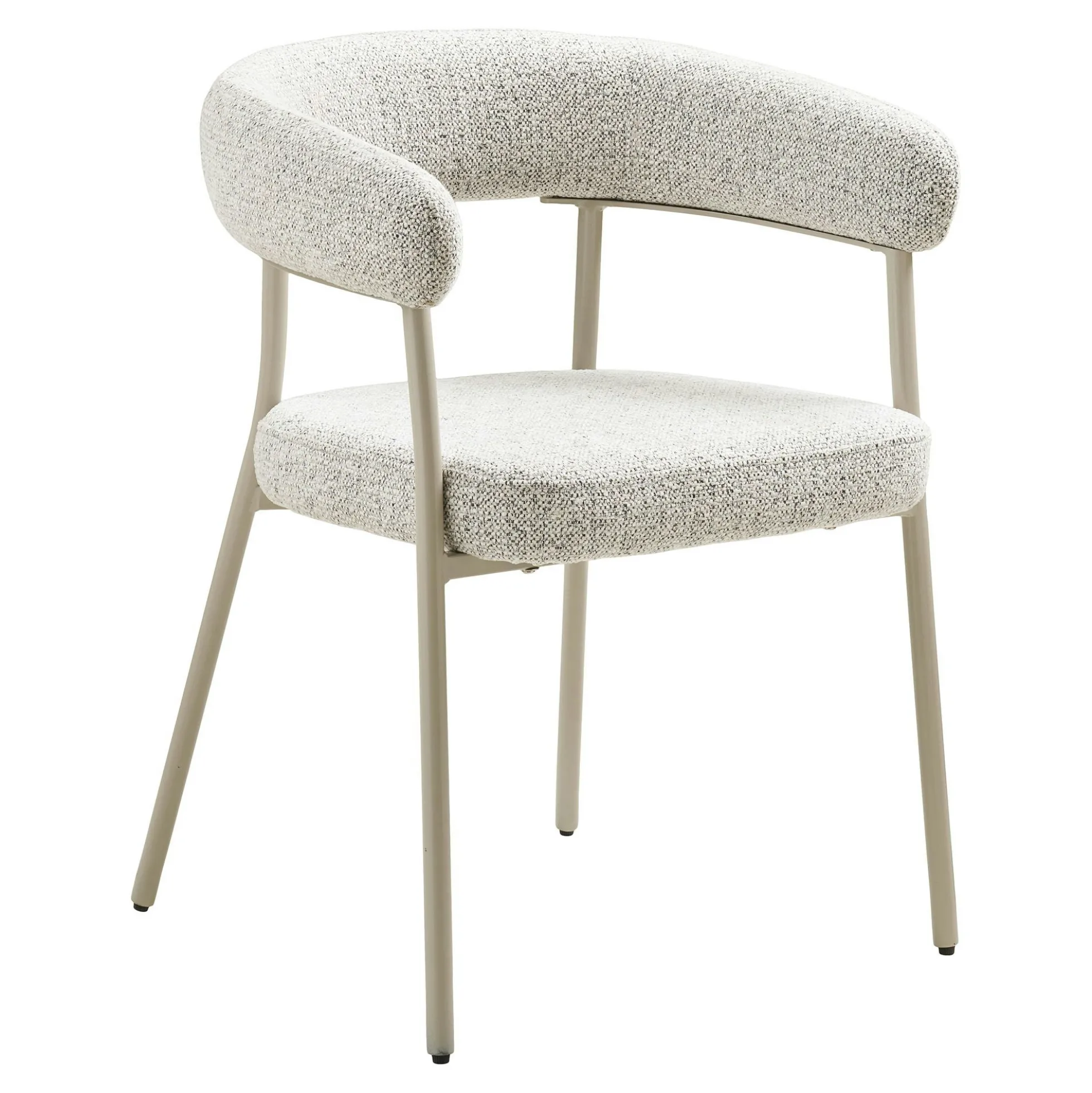 Chaise de salle à manger sable avec pieds gris (lot de 2) MONTREUX