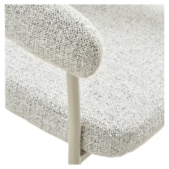 Chaise de salle à manger sable avec pieds gris (lot de 2) MONTREUX