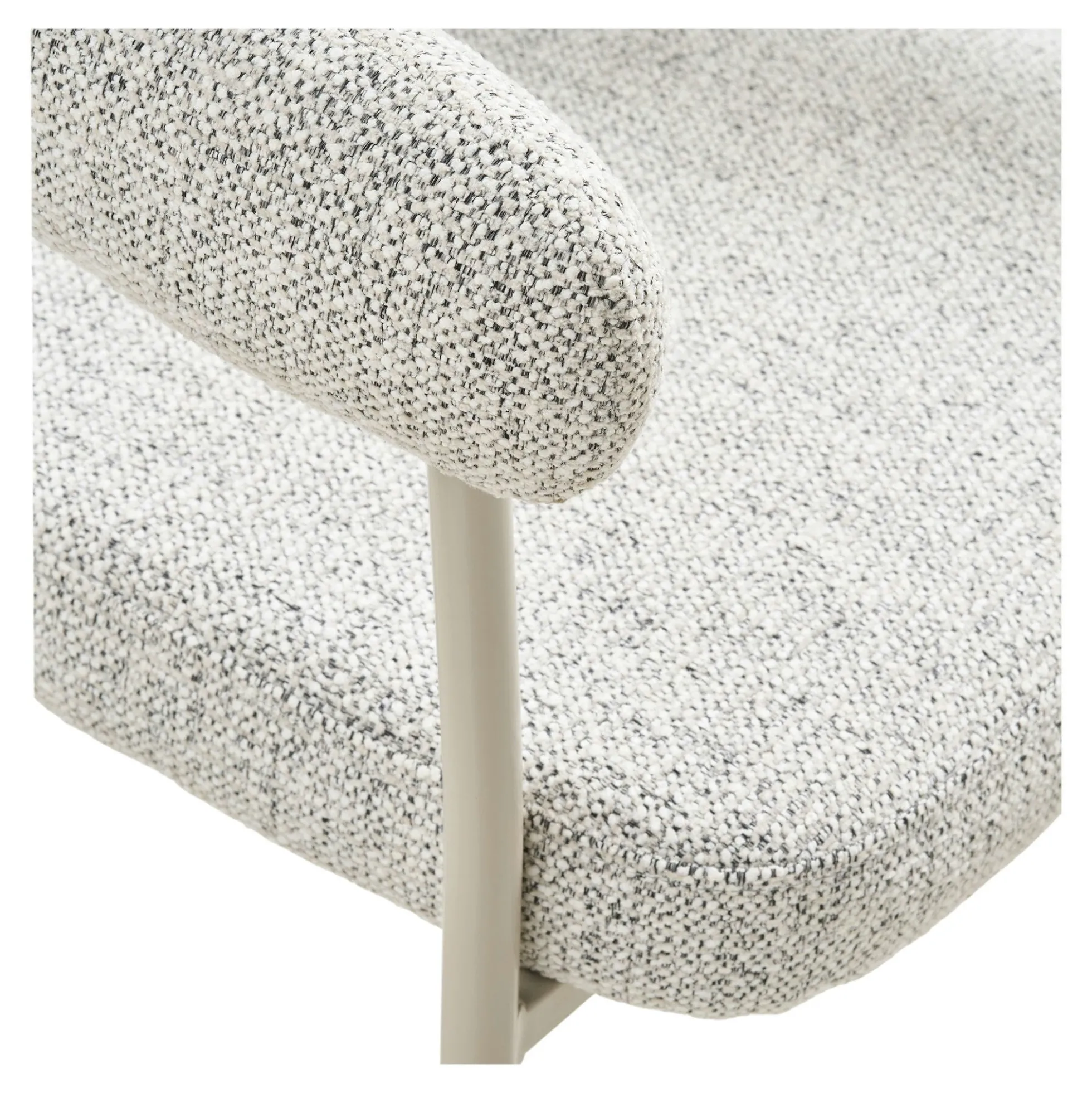 Chaise de salle à manger sable avec pieds gris (lot de 2) MONTREUX