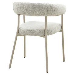 Chaise de salle à manger sable avec pieds gris (lot de 2) MONTREUX