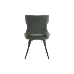 Chaise de salle à manger verte en tissu (lot de 2) LUGANO