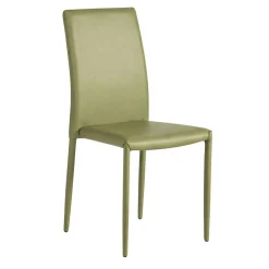 Chaise de salle à manger verte moderne (lot de 2) LORA