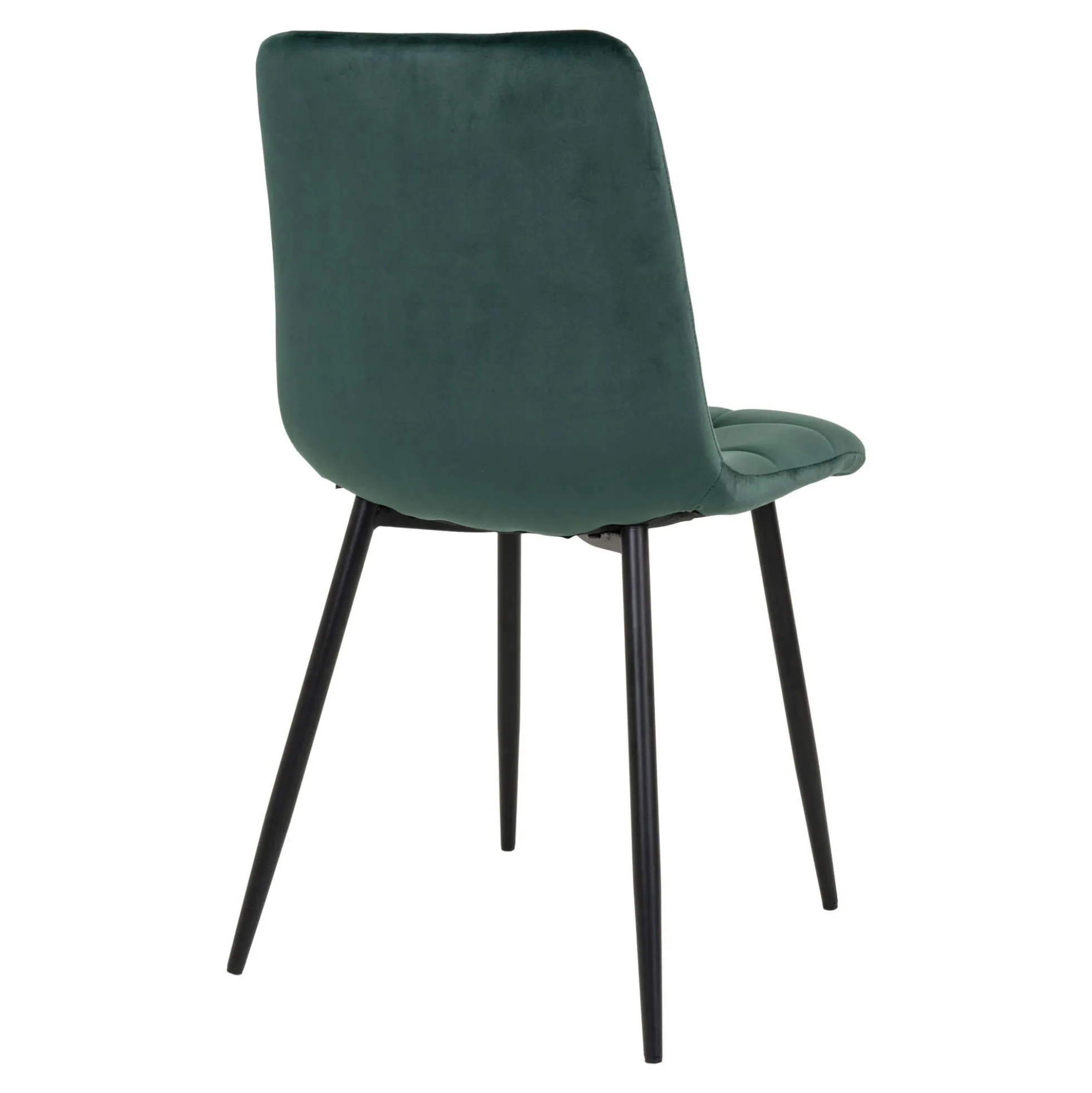 Chaise de salle à manger vert foncé motif damier (lot de 2) TARAZ
