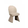 Chaise design beige à assise rembourrée (lot de 2) TREVI
