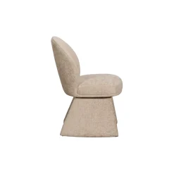 Chaise design beige à assise rembourrée (lot de 2) TREVI