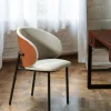 Chaise design beige (lot de 2) HAWAI