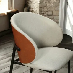 Chaise design beige (lot de 2) HAWAI