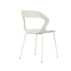 Chaise design blanche en polypropylène (lot de 2) ALBA