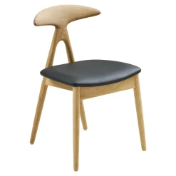 Chaise design en bois clair (lot de 2) ESCARRILLA