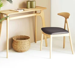 Chaise design en bois clair (lot de 2) ESCARRILLA