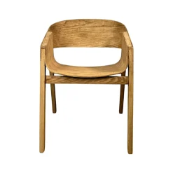 Chaise design en bois dossier large PALERME