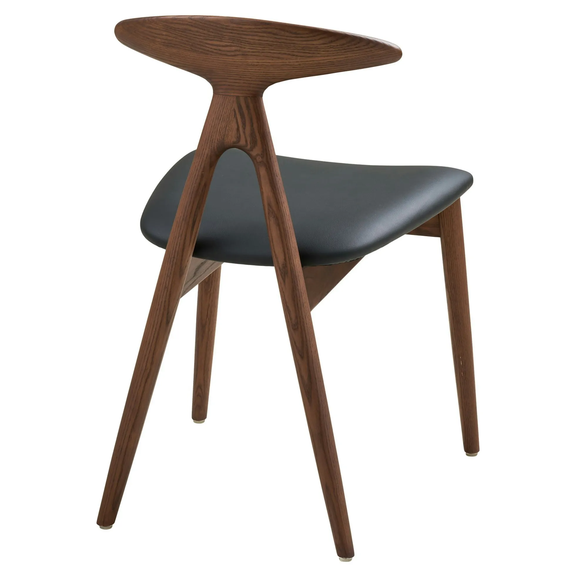 Chaise design en bois foncé (lot de 2) ESCARRILLA