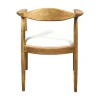 Chaise design en bouclette écrue PALERME