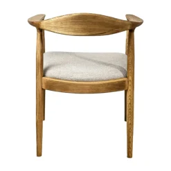 Chaise design en bouclette sable PALERME