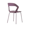 Chaise design prune en polypropylène (lot de 2) ALBA