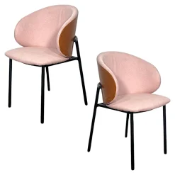 Chaise design rose (lot de 2) HAWAI