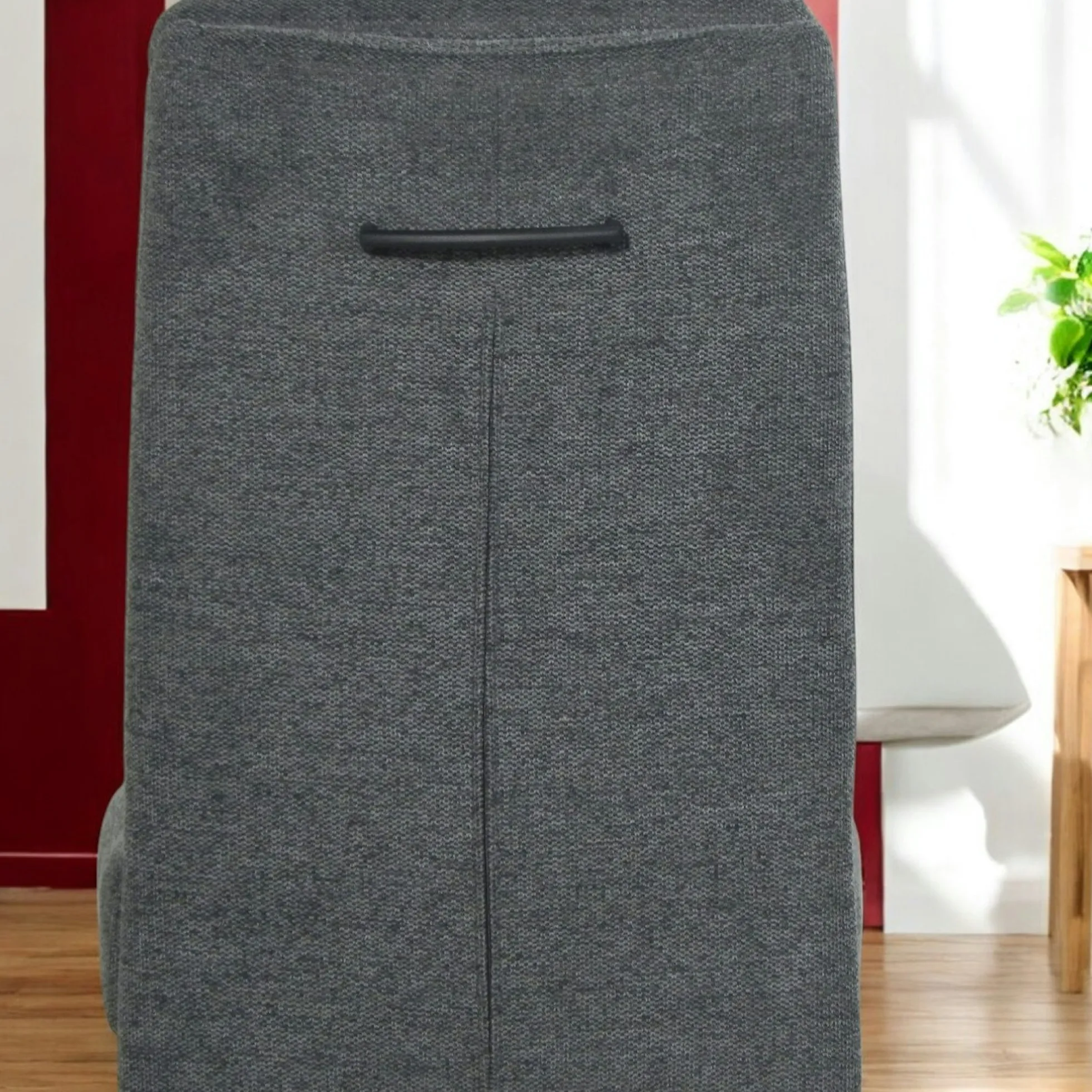 Chaise à dossier haut en tissu anthracite (lot de 2) LOMBARDIE