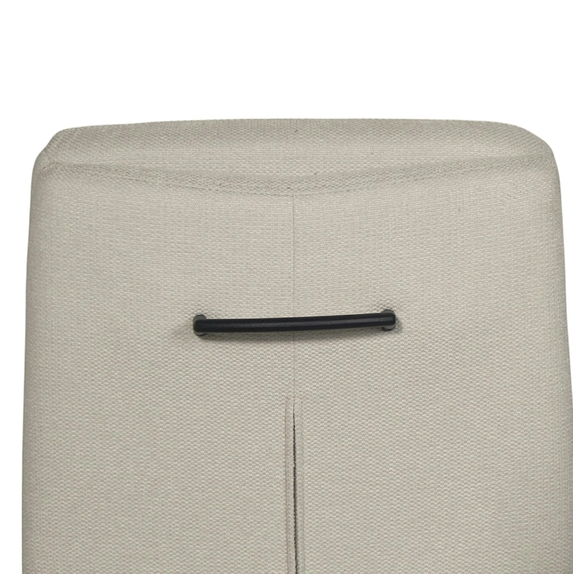 Chaise à dossier haut en tissu beige (lot de 2) LOMBARDIE