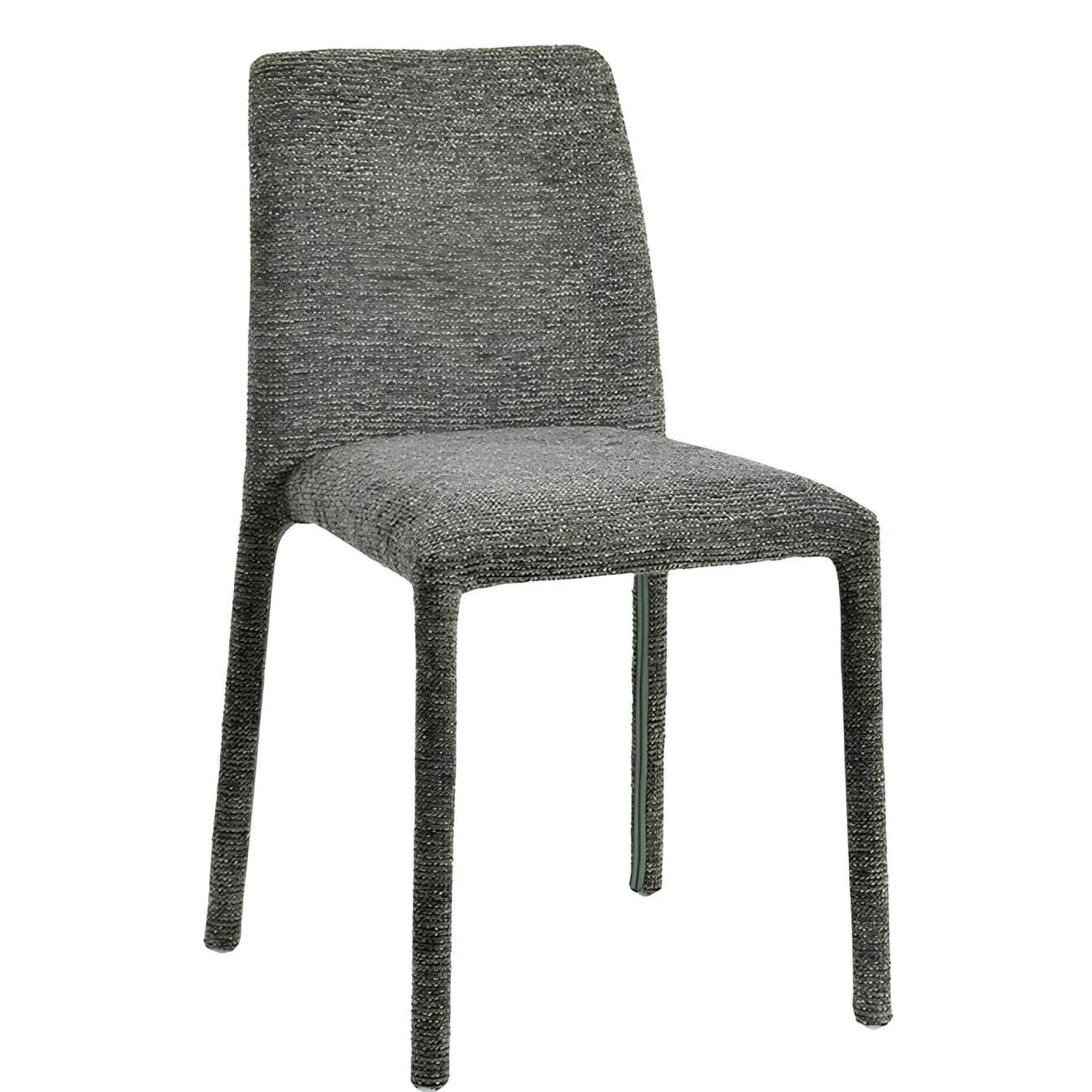 Chaise empilable verte en tissu (lot de 2) ESSEN