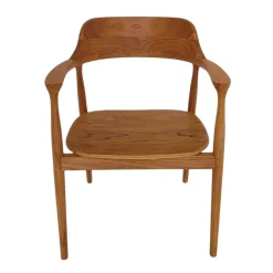 Chaise en bois avec accoudoirs (lot de 2) DEPOK