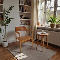 Chaise en bois avec accoudoirs (lot de 2) DEPOK