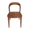 Chaise en teck massif à dossier arrondi (lot de 2) DEPOK