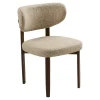 Chaise en tissu brun clair et bois (lot de 2) MONTREUX
