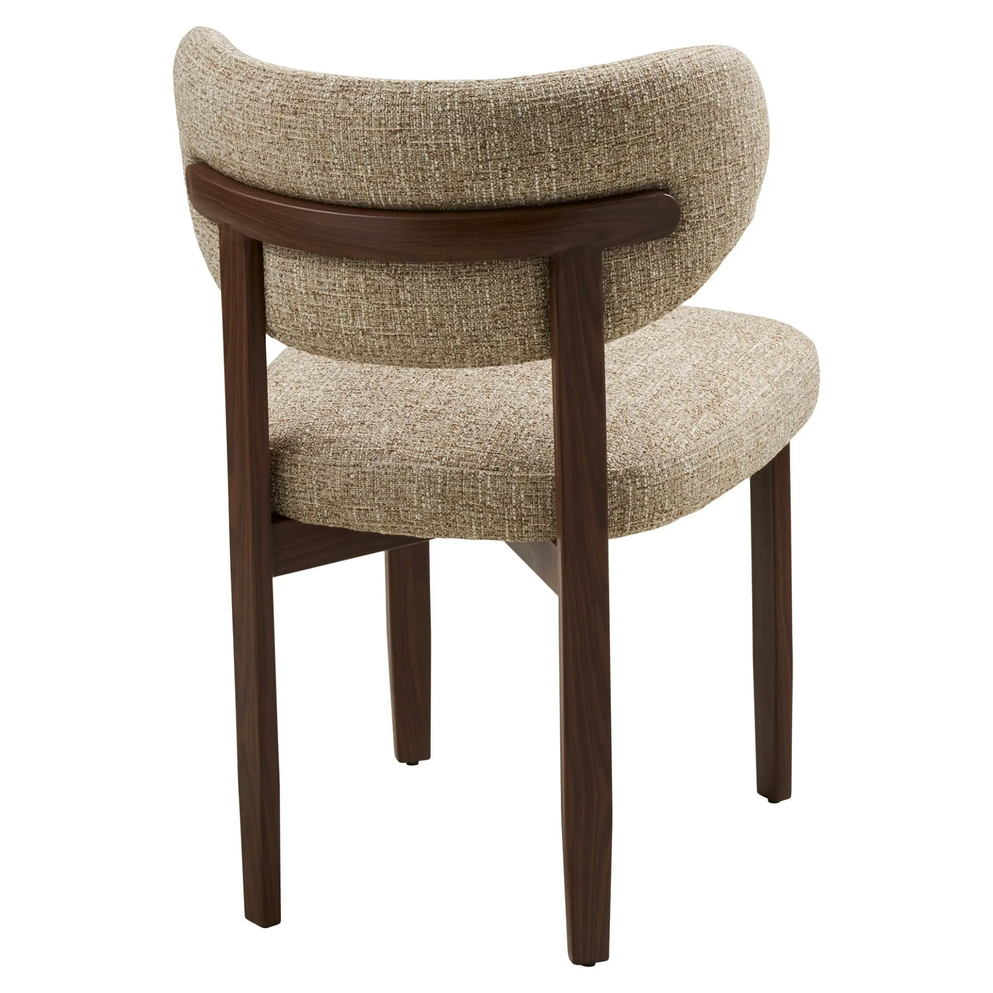 Chaise en tissu brun clair et bois (lot de 2) MONTREUX