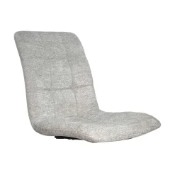Chaise en tissu gris clair motif damier (lot de 2) LOMBARDIE