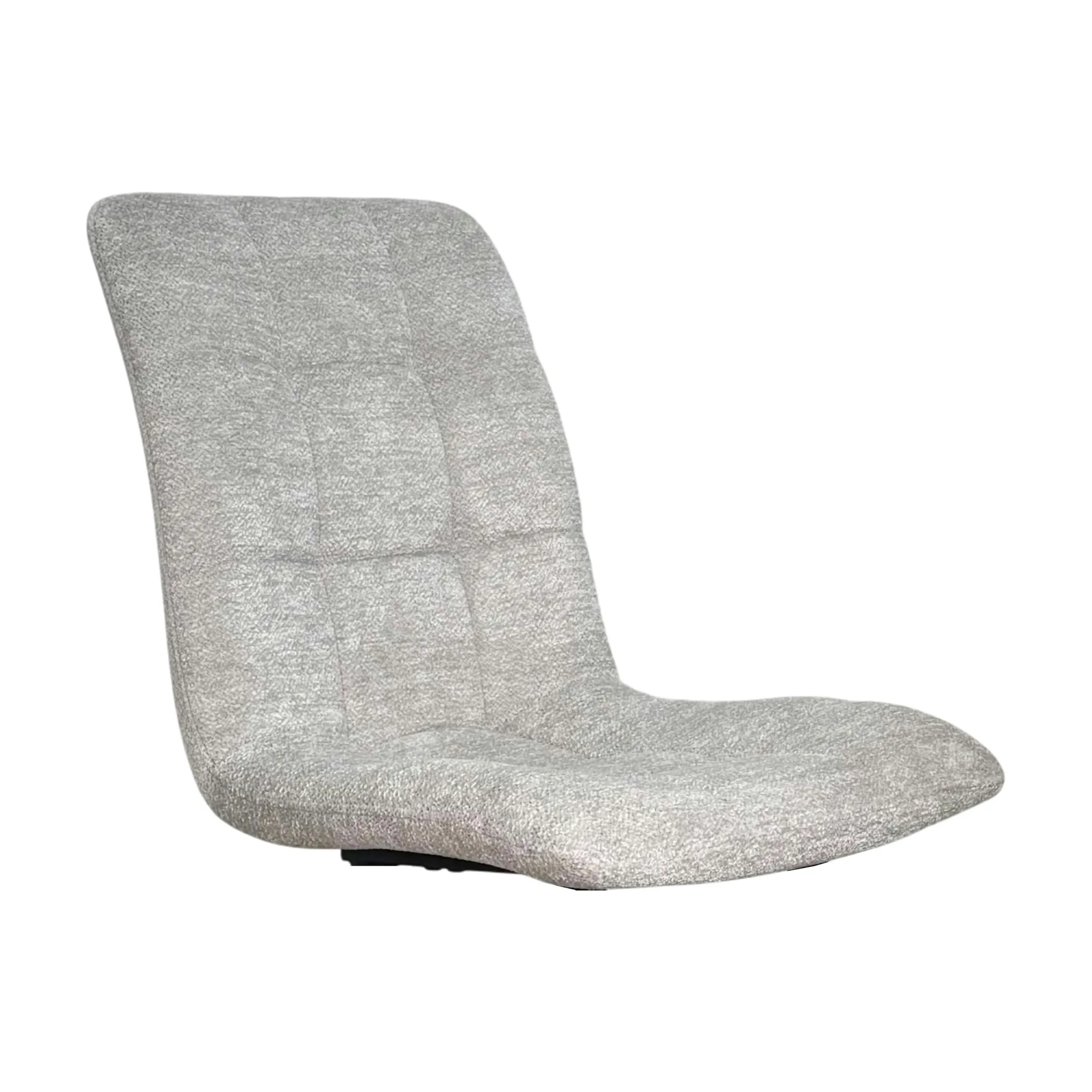 Chaise en tissu gris clair motif damier (lot de 2) LOMBARDIE