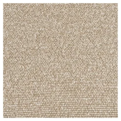 Chaise en tissu polyester sable, structure bois clair (lot de 2) WINO