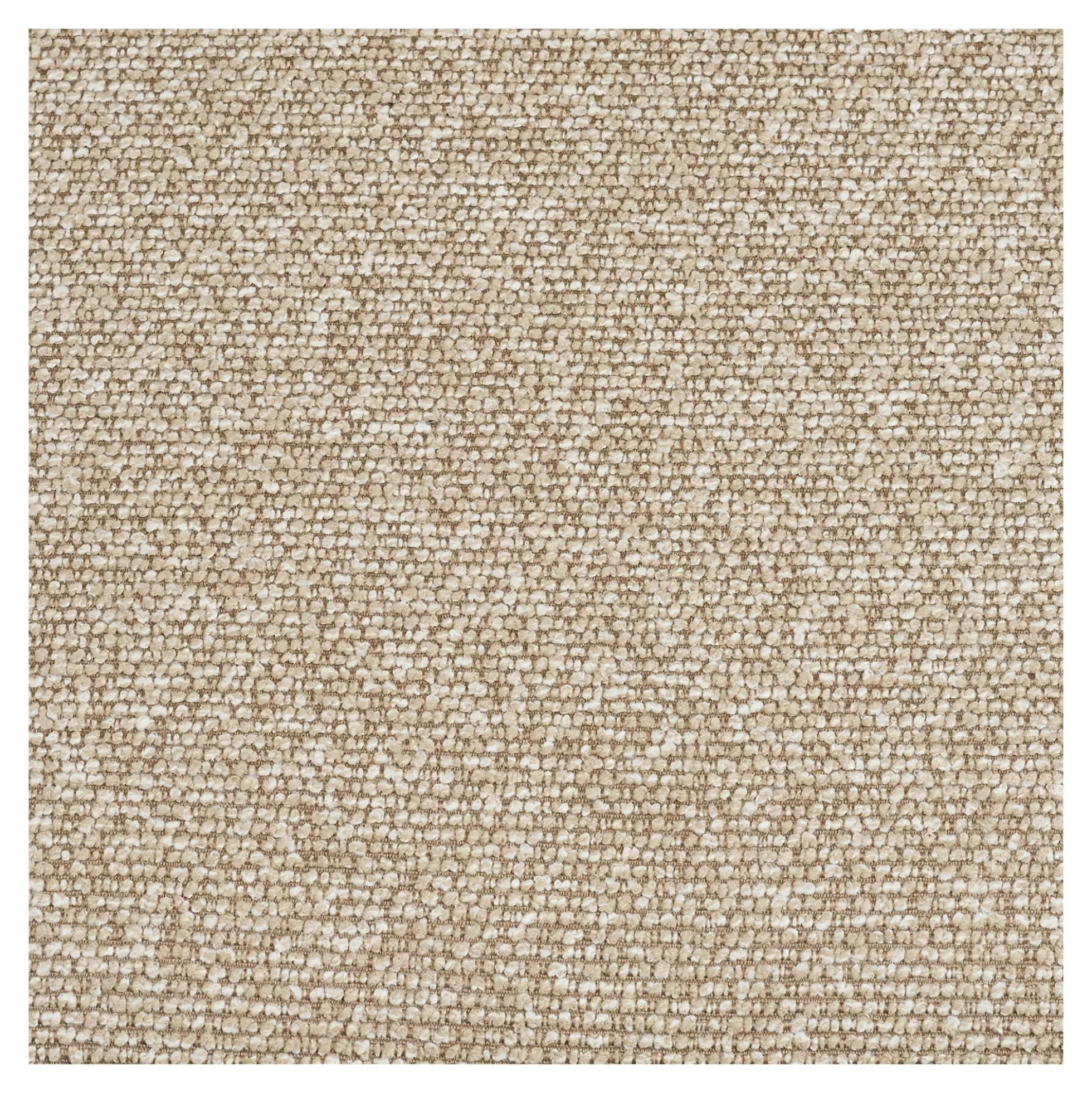 Chaise en tissu polyester sable, structure bois clair (lot de 2) WINO