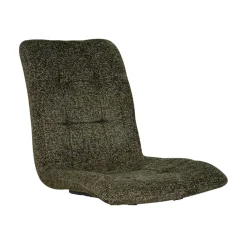 Chaise en tissu vert motif damier (lot de 2) LOMBARDIE